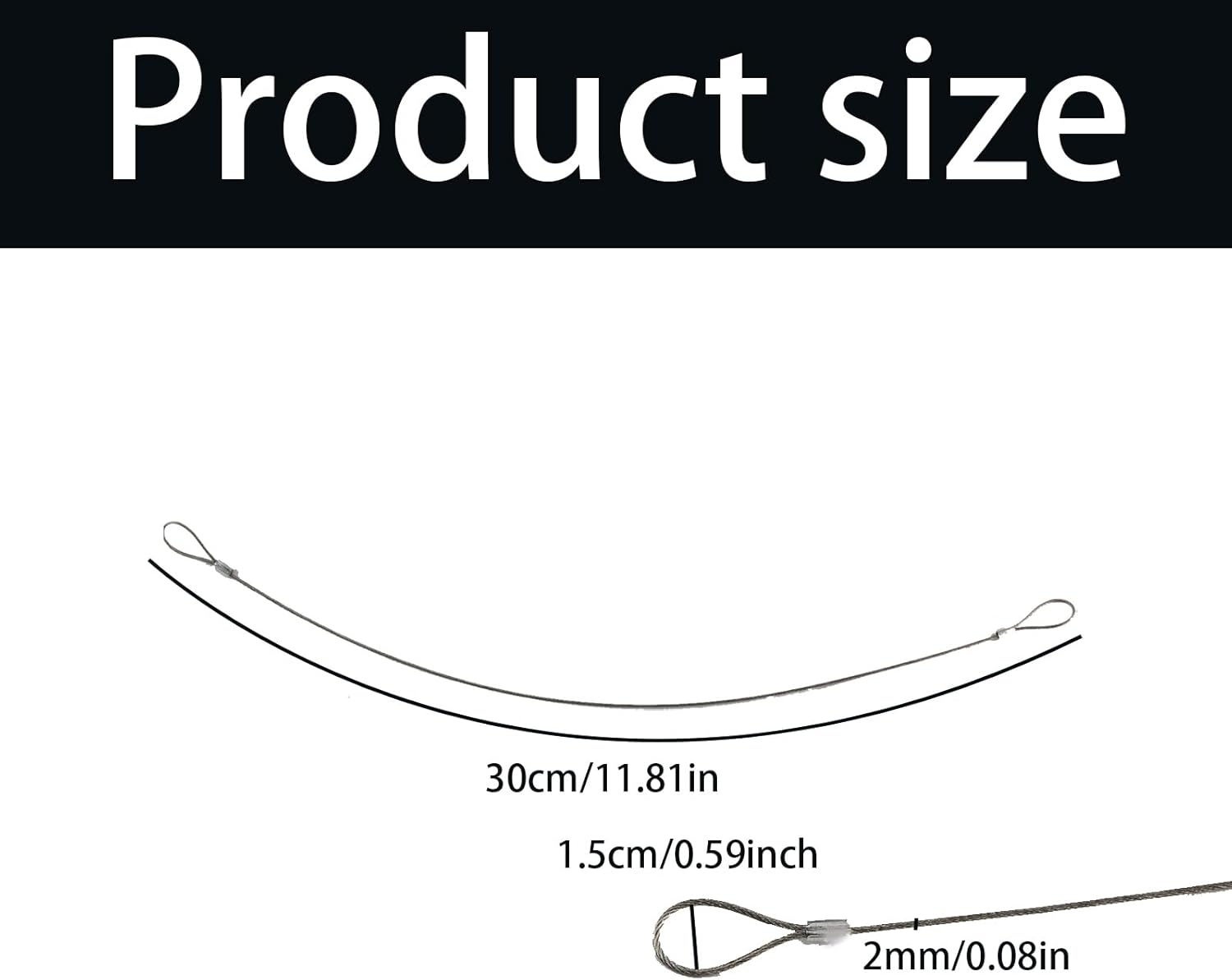 12Pcs Stainless Steel Luggage Safety Cable Locks with Double Loops - 12 inch Coated Security Wire Rope for Stage Lighting & Anti-Theft