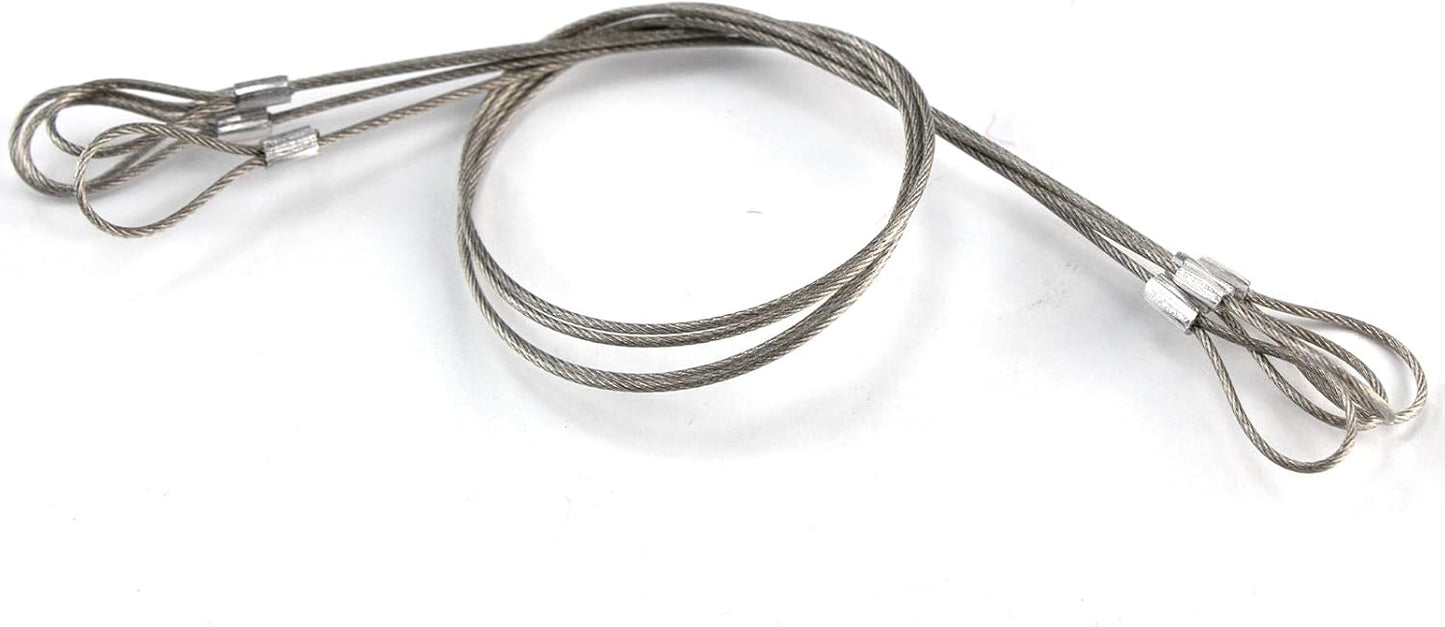 12Pcs Stainless Steel Luggage Safety Cable Locks with Double Loops - 12 inch Coated Security Wire Rope for Stage Lighting & Anti-Theft