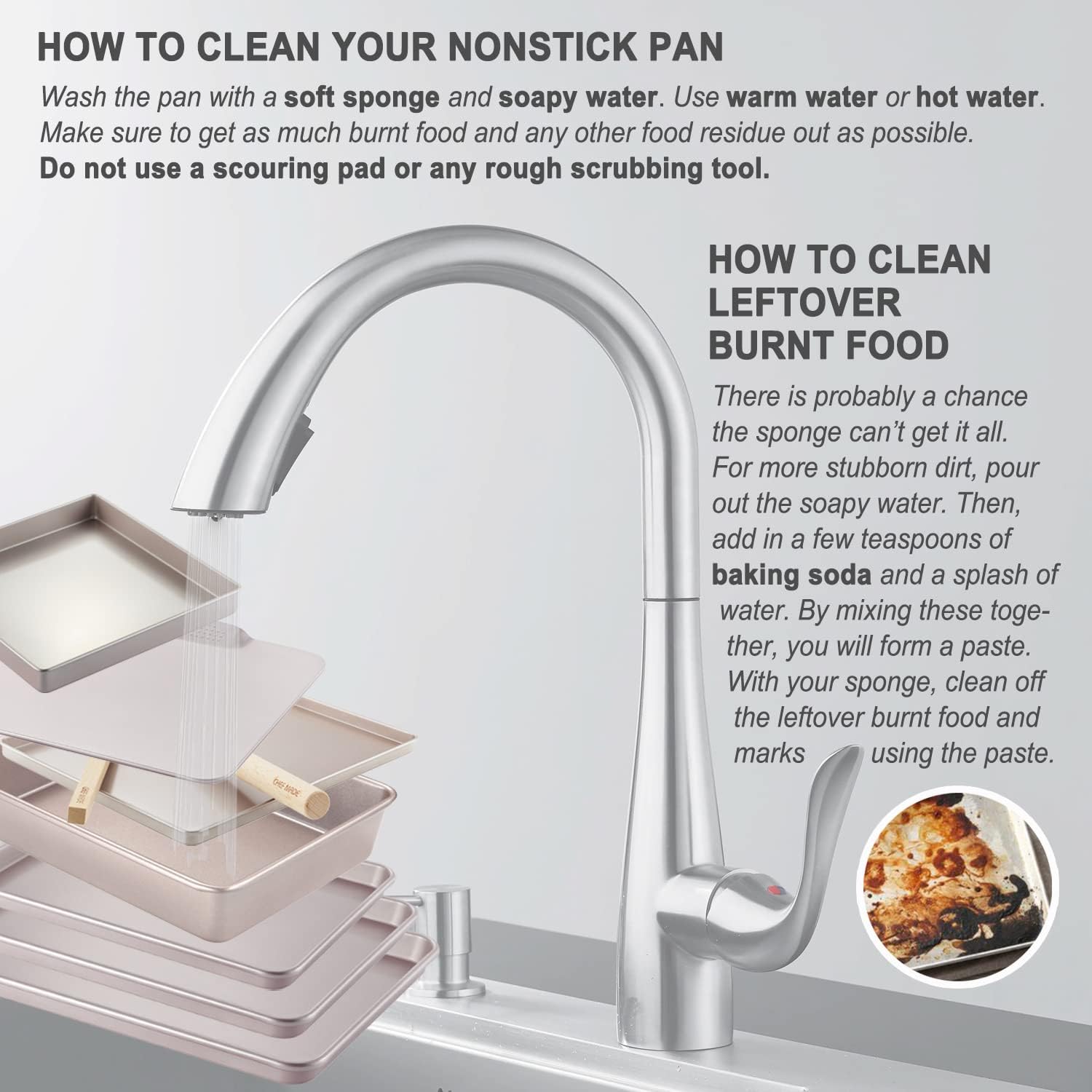 13-Inch ChefMade Rectangle Cake Pan with Non-Stick Coating for Baking Bread, Pizzas, and Pastries - Champagne Gold