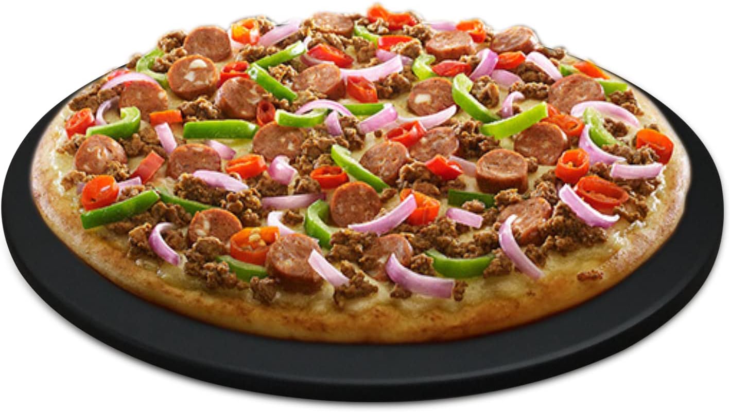 13 Inch Round Pizza Stone for Oven/BBQ/Air Fryer - Durable and Safe Thermal Shock Resistant Bread Baking Stone by Drsn