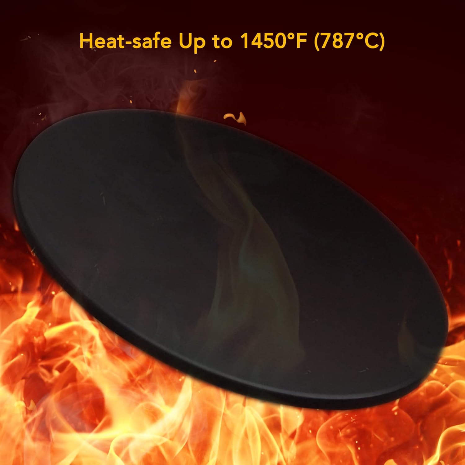 13 Inch Round Pizza Stone for Oven/BBQ/Air Fryer - Durable and Safe Thermal Shock Resistant Bread Baking Stone by Drsn