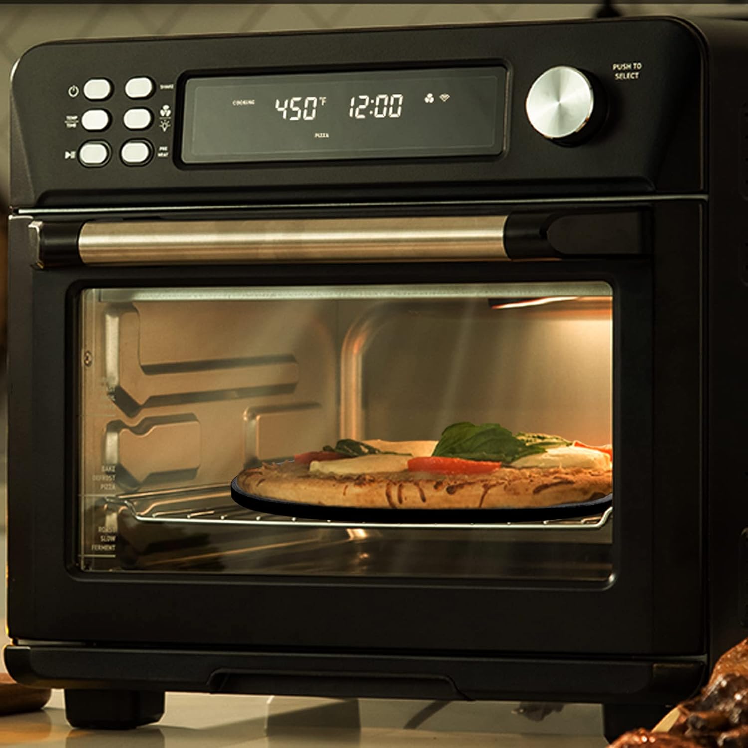 13 Inch Round Pizza Stone for Oven/BBQ/Air Fryer - Durable and Safe Thermal Shock Resistant Bread Baking Stone by Drsn