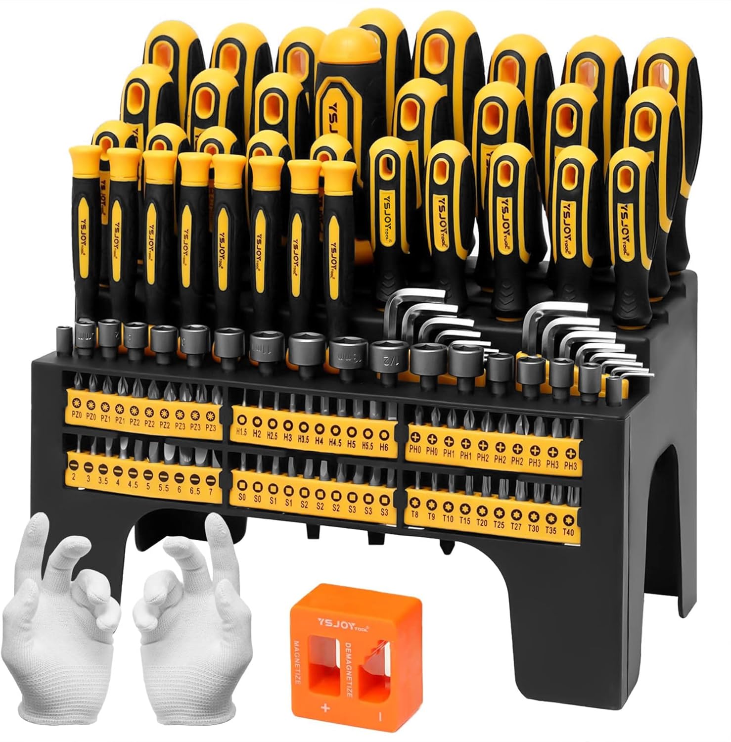 131-Piece Magnetic Screwdriver Set with Precision Tools and Ratchet Driver - DIY Gift for Men