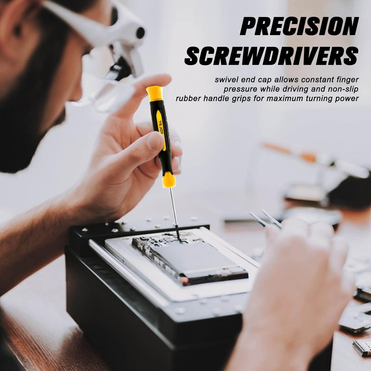 131-Piece Magnetic Screwdriver Set with Precision Tools and Ratchet Driver - DIY Gift for Men