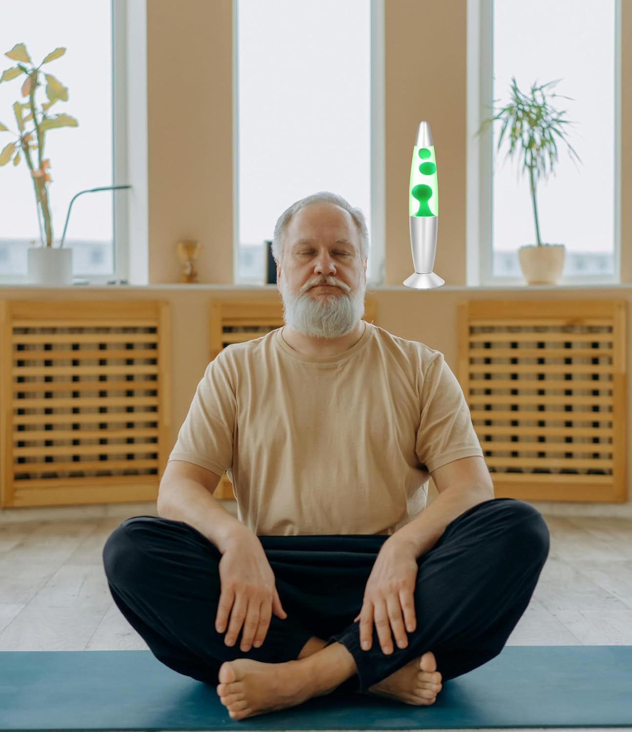 13.5" LED Liquid Motion Lamp with Remote Control - 17 Color Transitions, Soothing Night Light for Home, Office, Bedroom