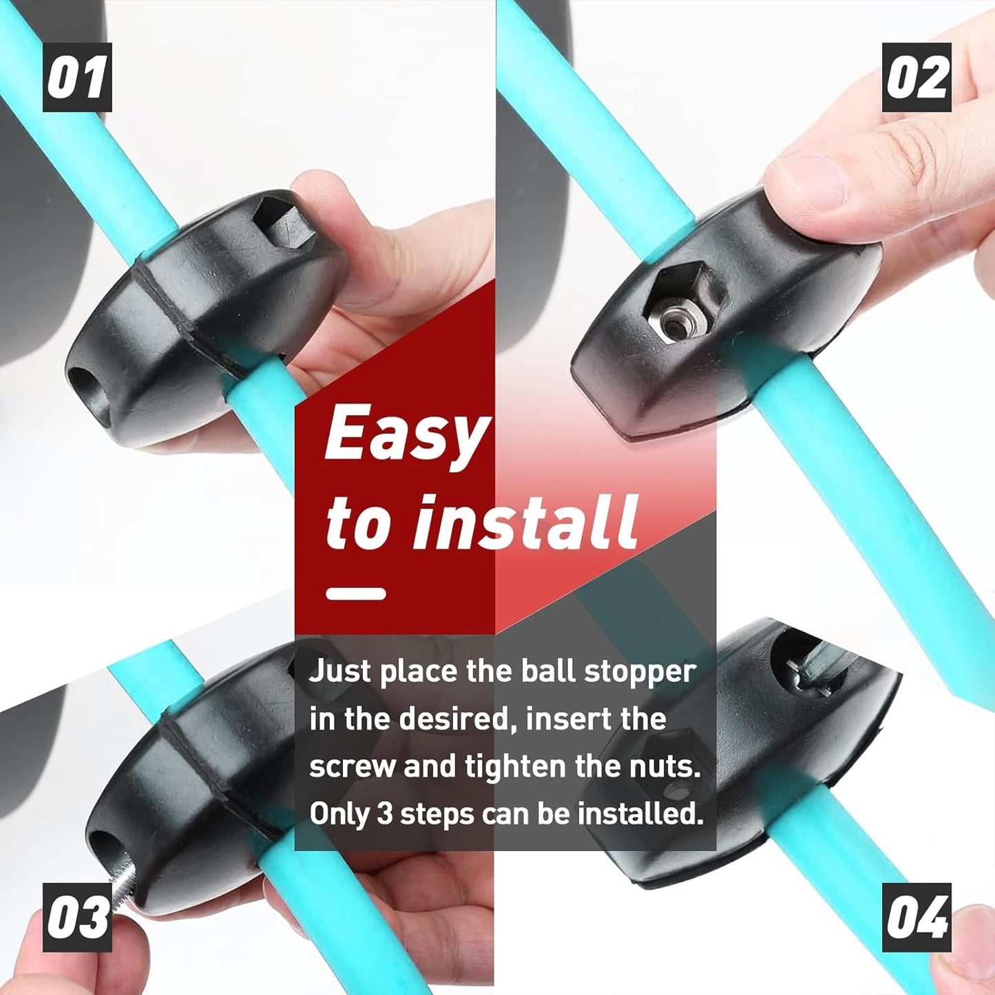 1/4 Inch Air Hose Reel Ball Stopper - Prevents Tangling and Damage - Compatible with Air Hoses