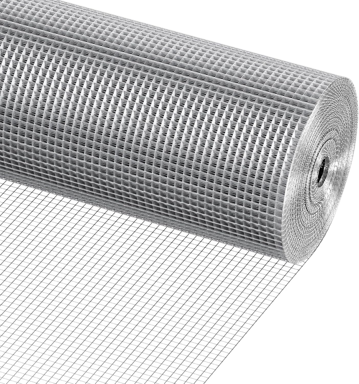 1/4 inch Hardware Cloth 48in x 100ft - 23 Gauge Galvanized Wire Mesh Roll for Chicken Coops, Rabbit Cages, Garden, Small Rodents