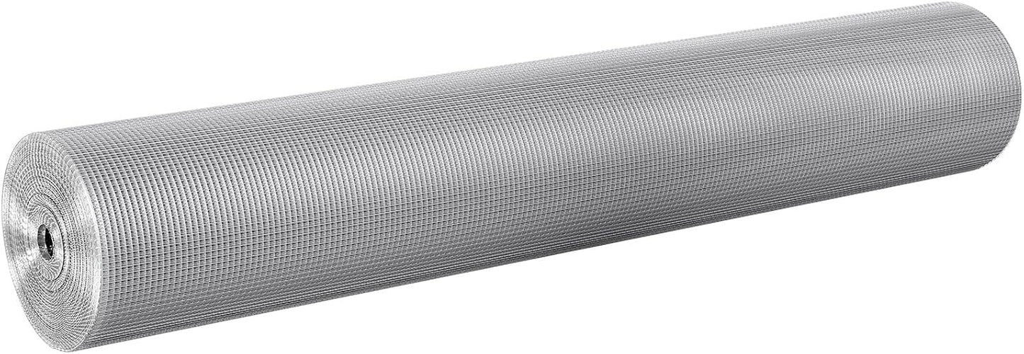 1/4 inch Hardware Cloth 48in x 100ft - 23 Gauge Galvanized Wire Mesh Roll for Chicken Coops, Rabbit Cages, Garden, Small Rodents