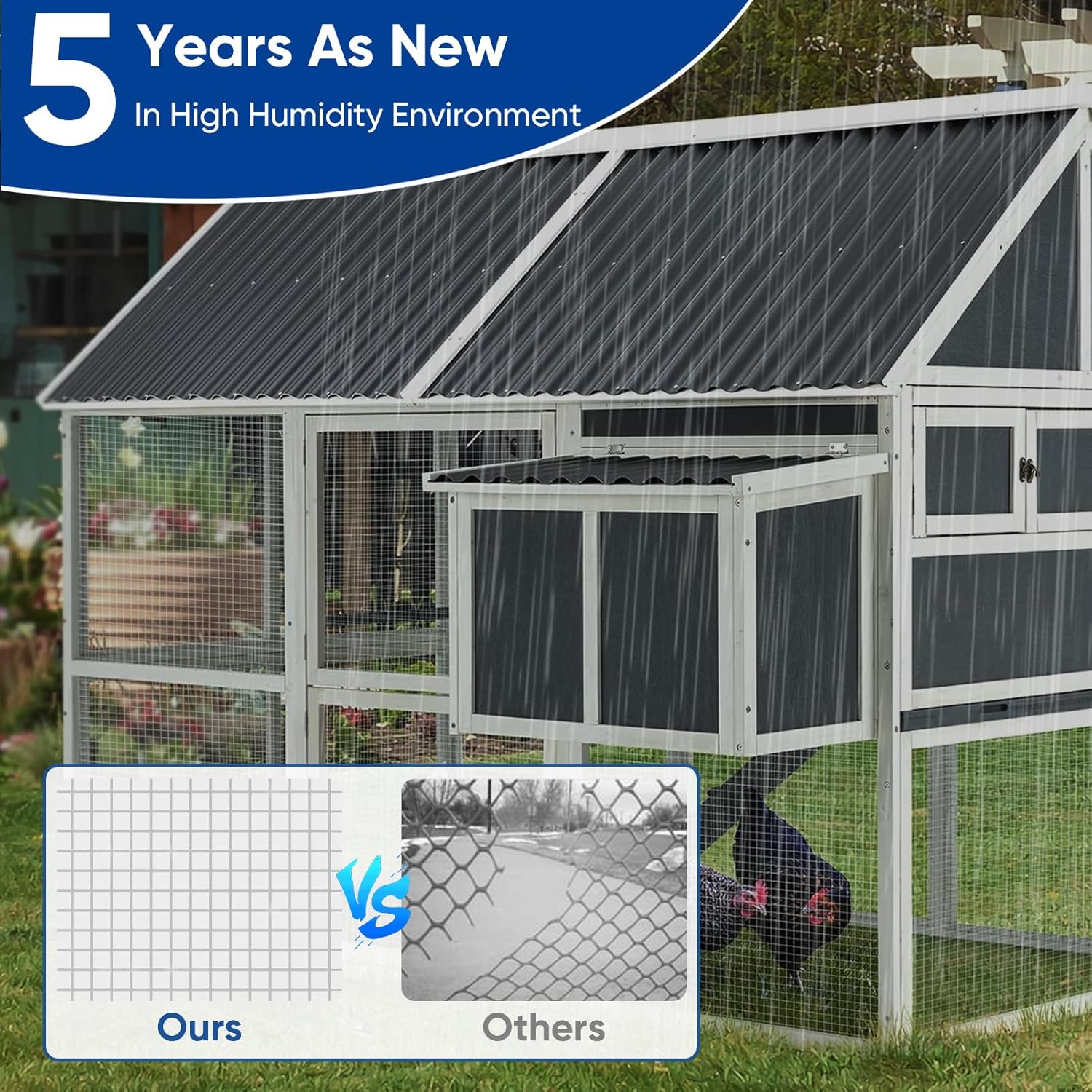 1/4 Inch Hardware Cloth 48x100 ft Roll - 23 Gauge Hot Dipped Galvanized Wire Mesh for Fencing, Chicken Coops, Rabbit Hutches