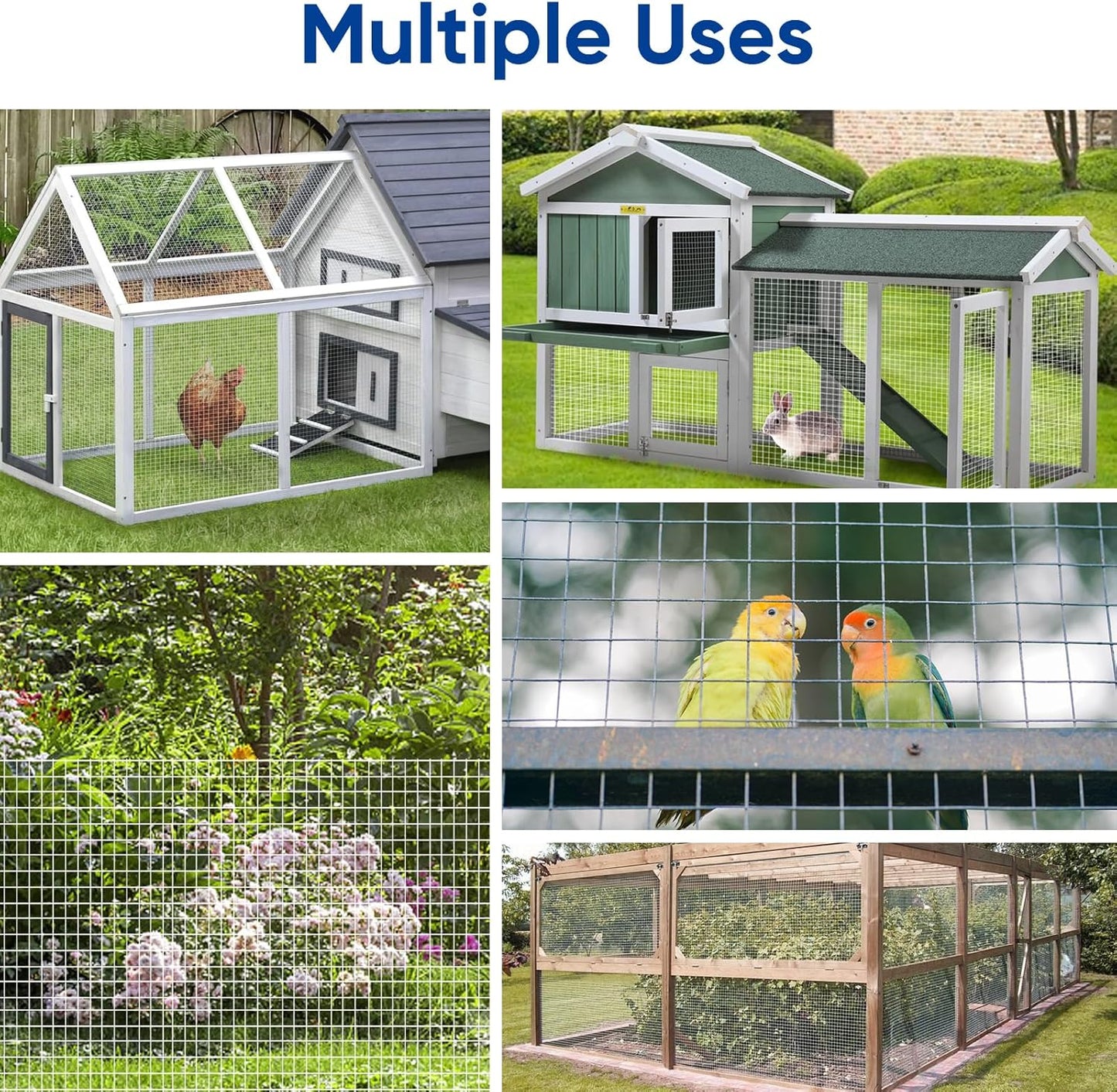 1/4 Inch Hardware Cloth 48x100 ft Roll - 23 Gauge Hot Dipped Galvanized Wire Mesh for Fencing, Chicken Coops, Rabbit Hutches