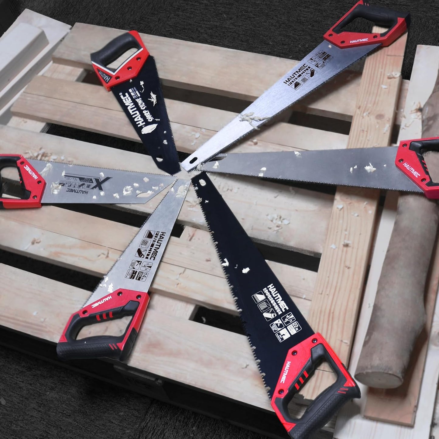 14 Inch Universal Hand Saw for Fine Wood, Laminate, and Plastic - 11 TPI Crosscut Saw by HAUTMEC - Model HT0024