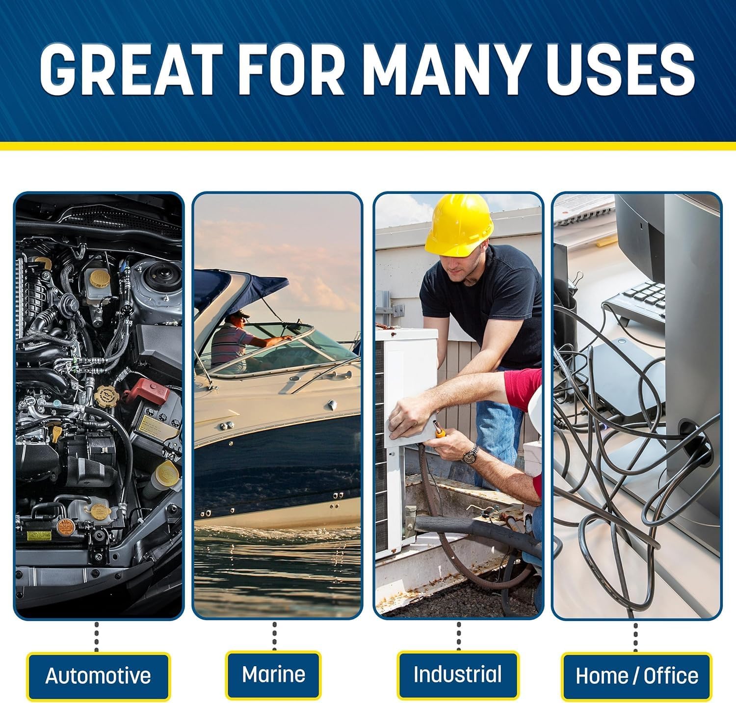 1/4 Inch x 100 Ft Split Cable Sleeves for Industrial Electrical Wires - High Temperature Cable Conduit by GS Power Wire Loom