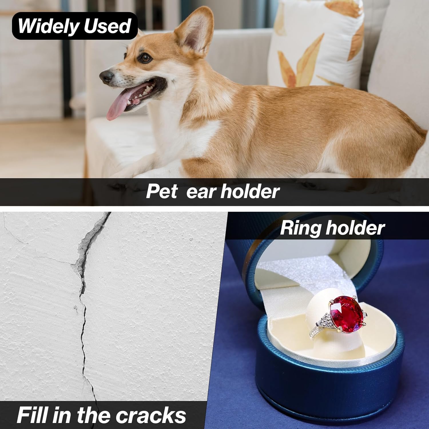 1/4 Inch x 50FT White Rubber Backer Rod for Concrete Expansion Joints - Weather Strip Seal for Gaps and Joints - Concrete Filler - Caulk Saver