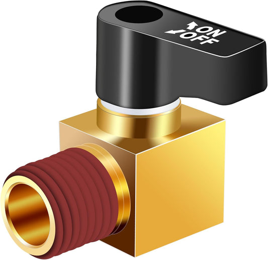 1/4" NPT Male Brass Ball Type Air Compressor Drain Valve - Air Compressor Accessories