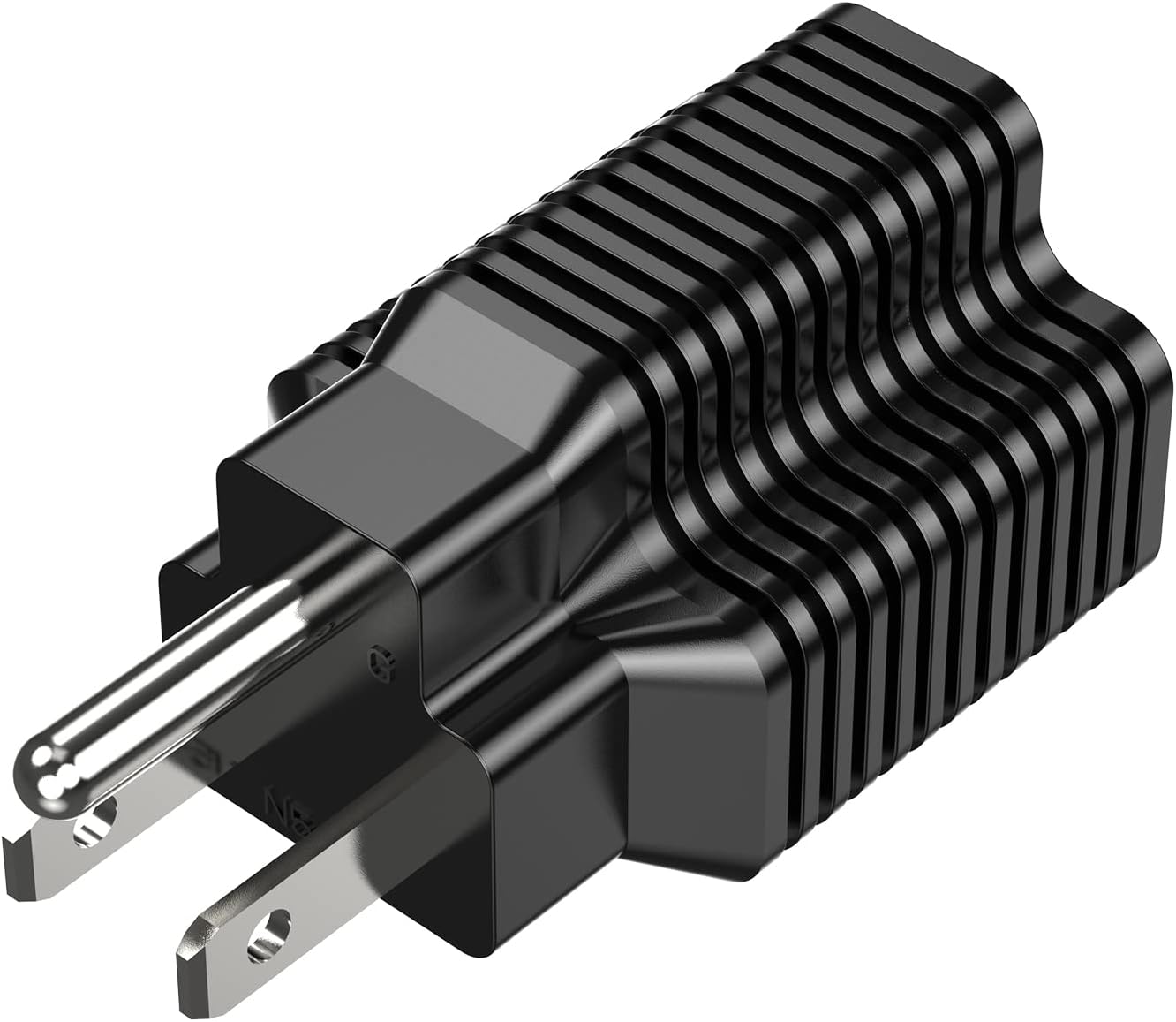 15 Amp Household AC Plug to 20 Amp T Blade Adapter Nema 5-15P to 5-15/20R Outlet Adapter - Converter for 15A 125V to 20A 125V Adapter