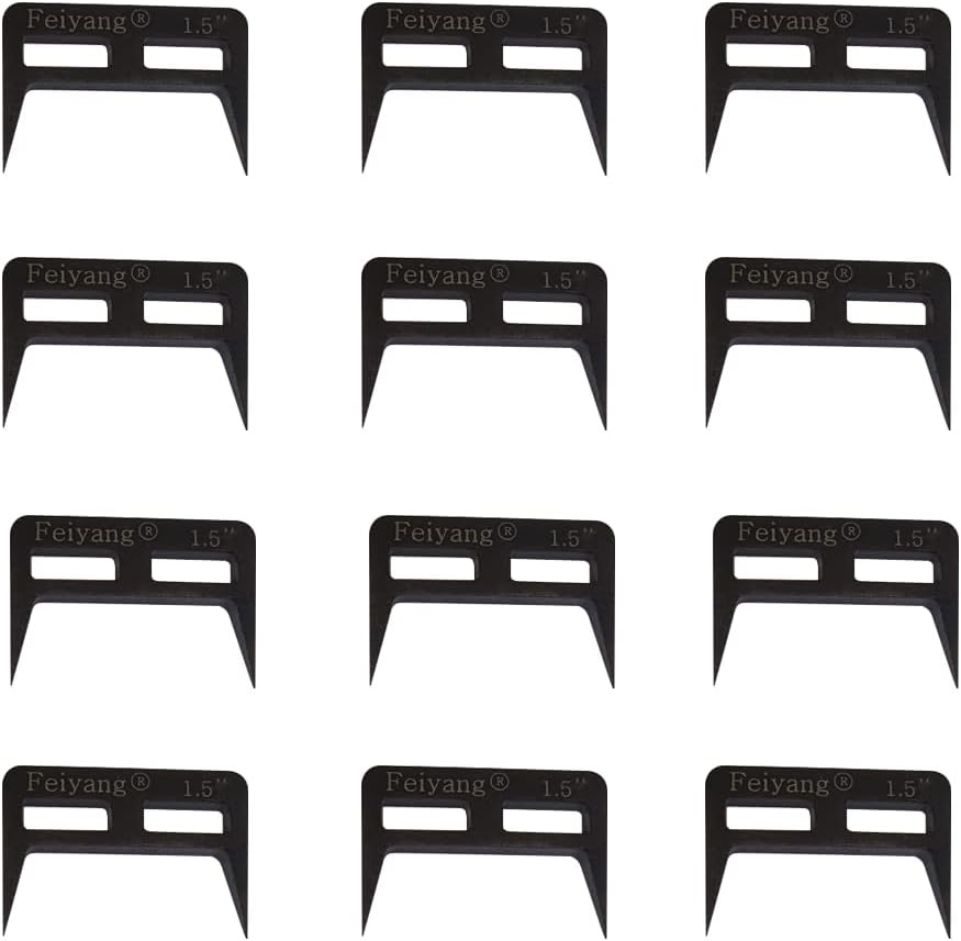 1.5-inch Pinch Dogs, Wood Clamps, and Pinch Clamp Set for Woodworking Glue Up - 12 Pieces