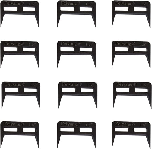 1.5-inch Pinch Dogs, Wood Clamps, and Pinch Clamp Set for Woodworking Glue Up - 12 Pieces