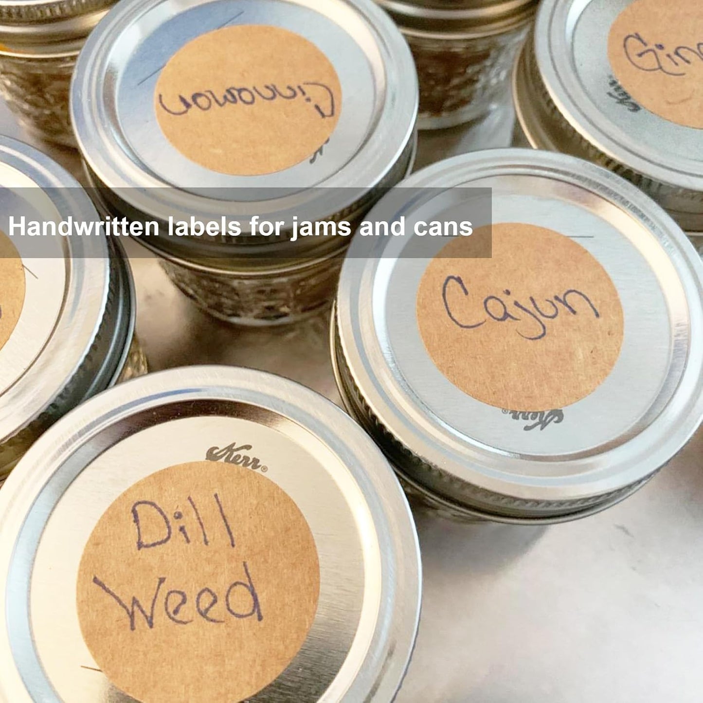 1.5 Inch Round Kraft Blank Labels Stickers - 1000 Self-Adhesive Stickers for Canning Jars, Wedding Favors, Envelopes, and Gift Bags - Perfect for Small Business Packaging