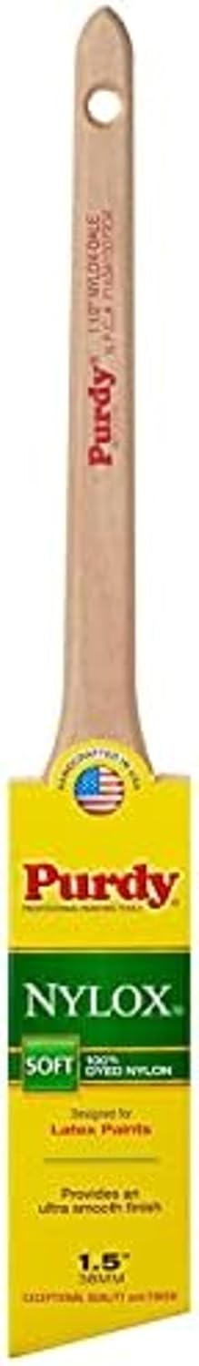1.5" Purdy 144080215 Nylox Dale Angled Sash Paint Brush with Tynex Nylon Bristles
