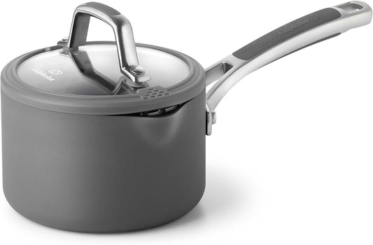 1.5 Quart Calphalon Easy System Nonstick Sauce Pan in Black - Easy to Use & Clean