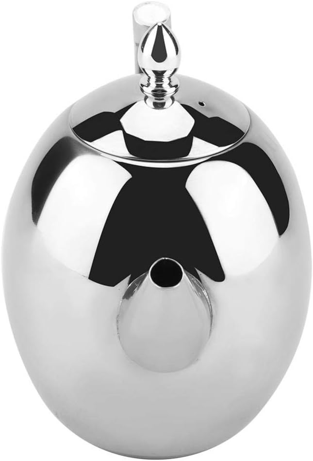 1500ML Stainless Steel Tea Kettle with Removable Mesh Filter - Perfect for Home & Restaurant Use