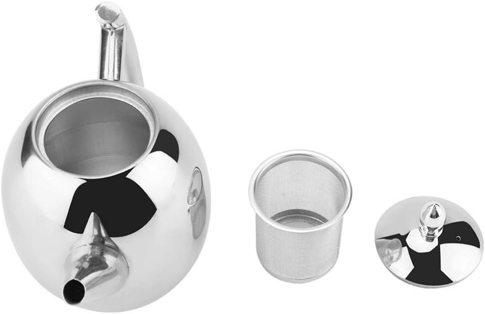 1500ML Stainless Steel Tea Kettle with Removable Mesh Filter - Perfect for Home & Restaurant Use