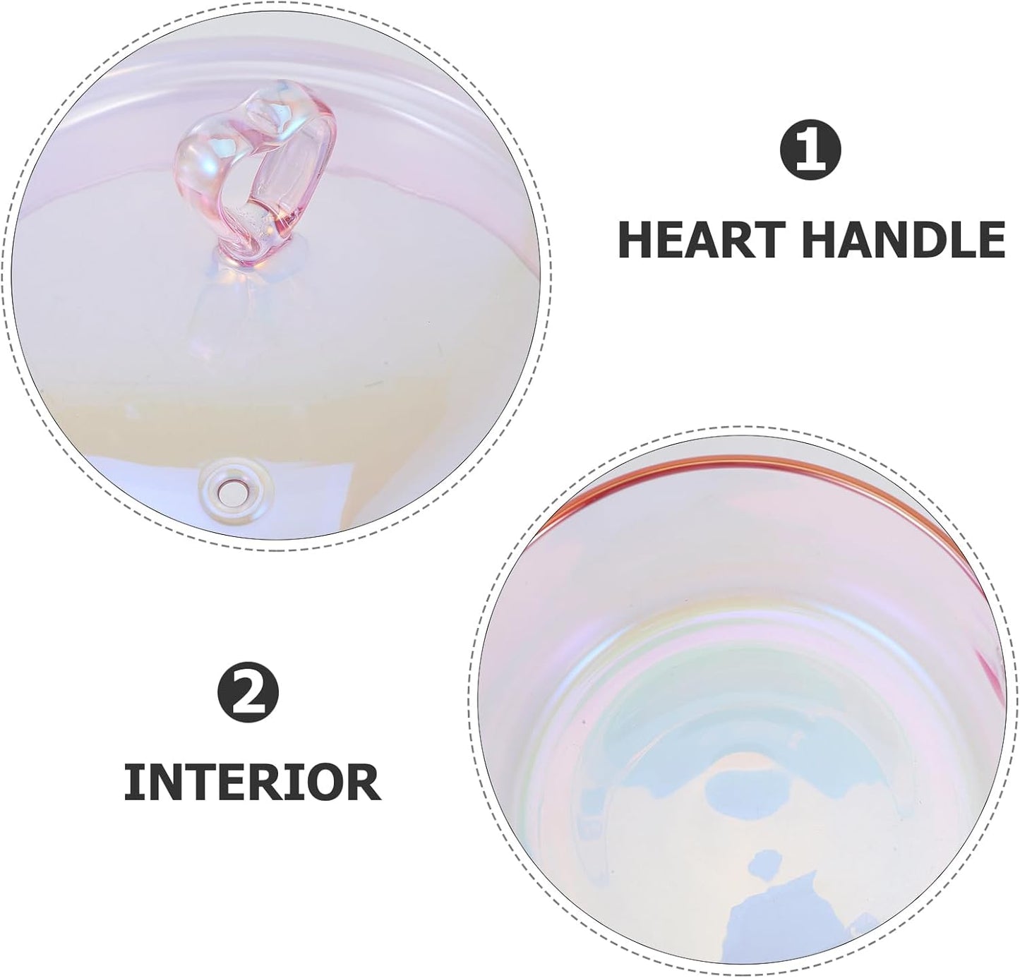 1.5L Handmade Glass Stove Pot with Lid for Cooking Pasta, Soup, and Baby Food - Heat Resistant Cookware by DOITOOL