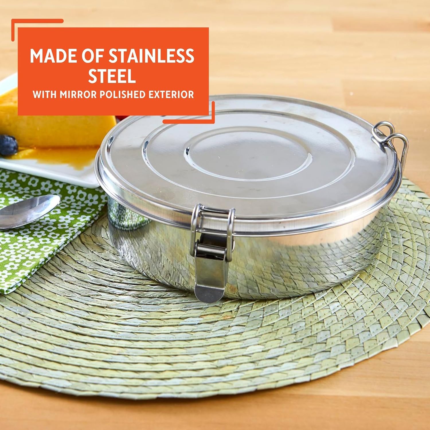 1.5Qt Silver Imusa Flan Mold - High-Quality Kitchen Tool for Flan Making