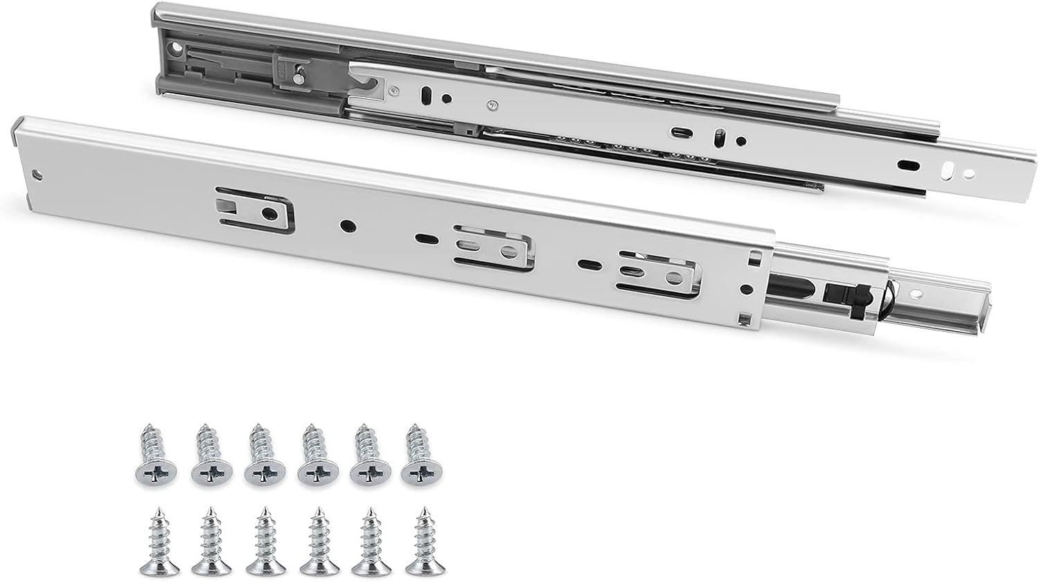 16-inch Gobrico Soft Close Drawer Slides - 100 lb Capacity - Full Extension Ball Bearing Runners - 2 Pairs - WildKart