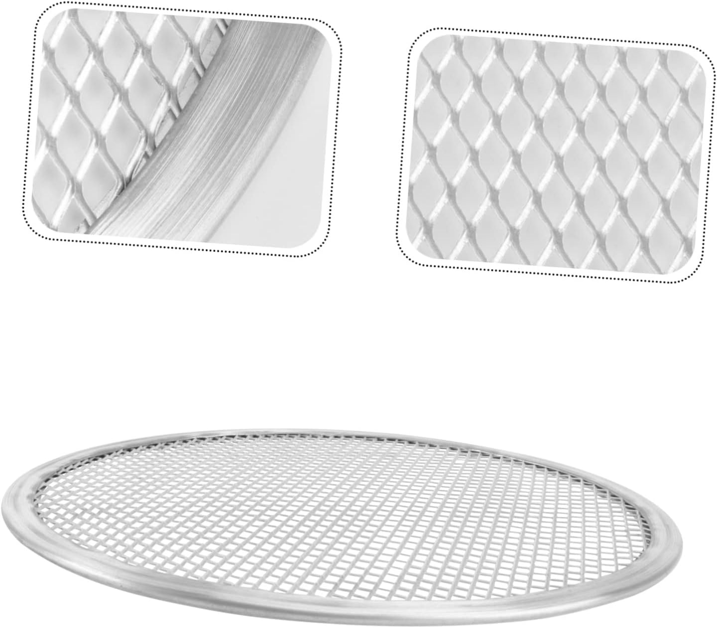 16 Inch Stainless Steel Pizza Baking Pan with Pizza Screen - BBQ Pizza Cooking Tray for Pasta and More