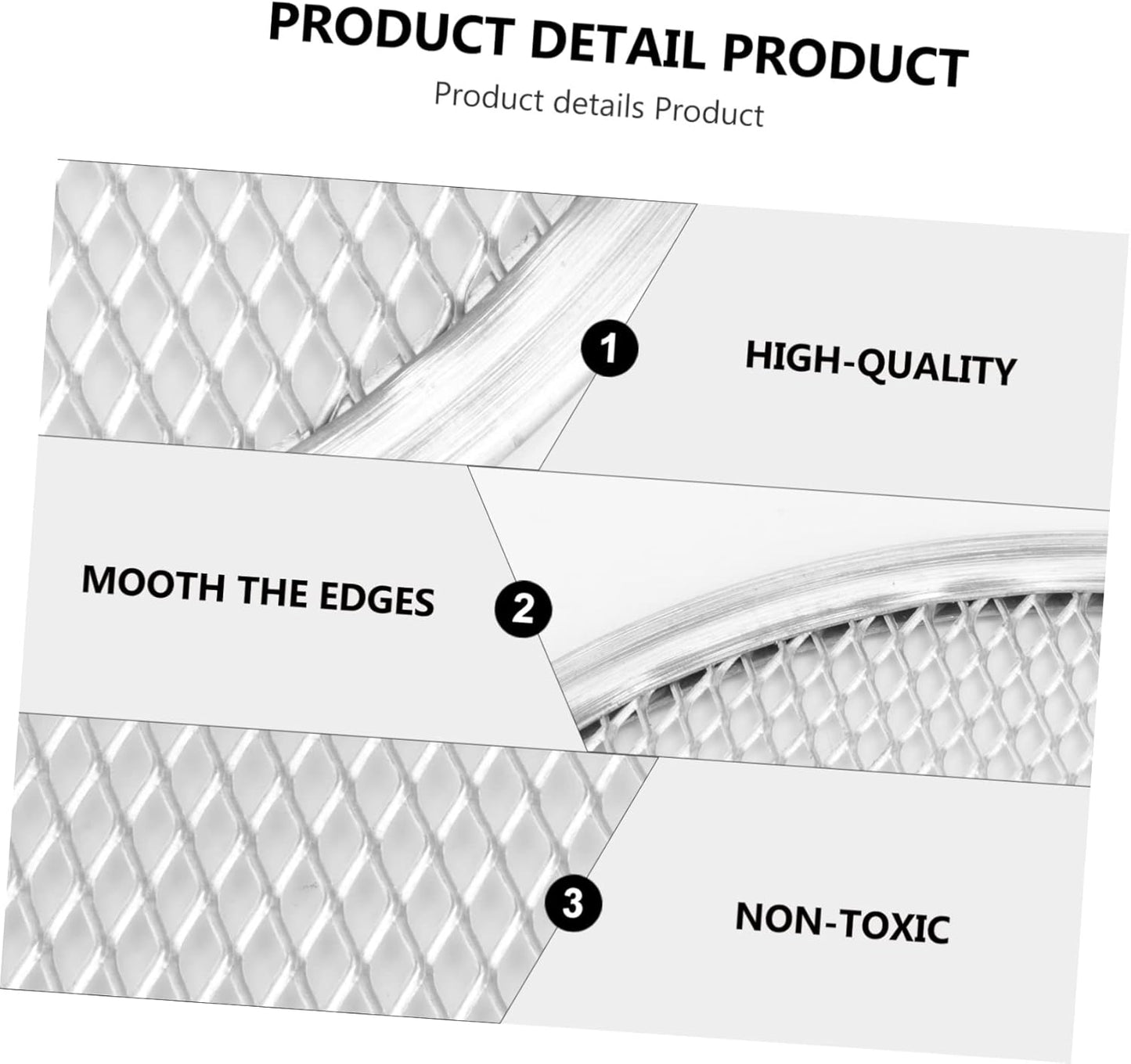 16 Inch Stainless Steel Pizza Baking Pan with Pizza Screen - BBQ Pizza Cooking Tray for Pasta and More