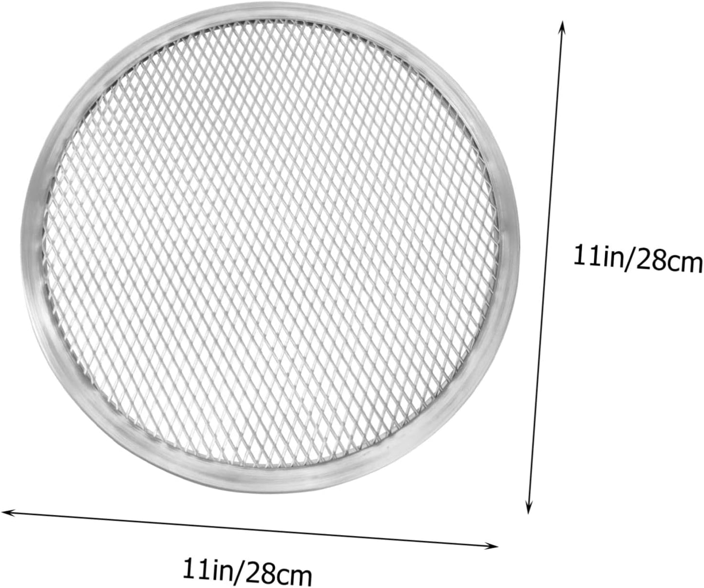 16 Inch Stainless Steel Pizza Baking Pan with Pizza Screen - BBQ Pizza Cooking Tray for Pasta and More