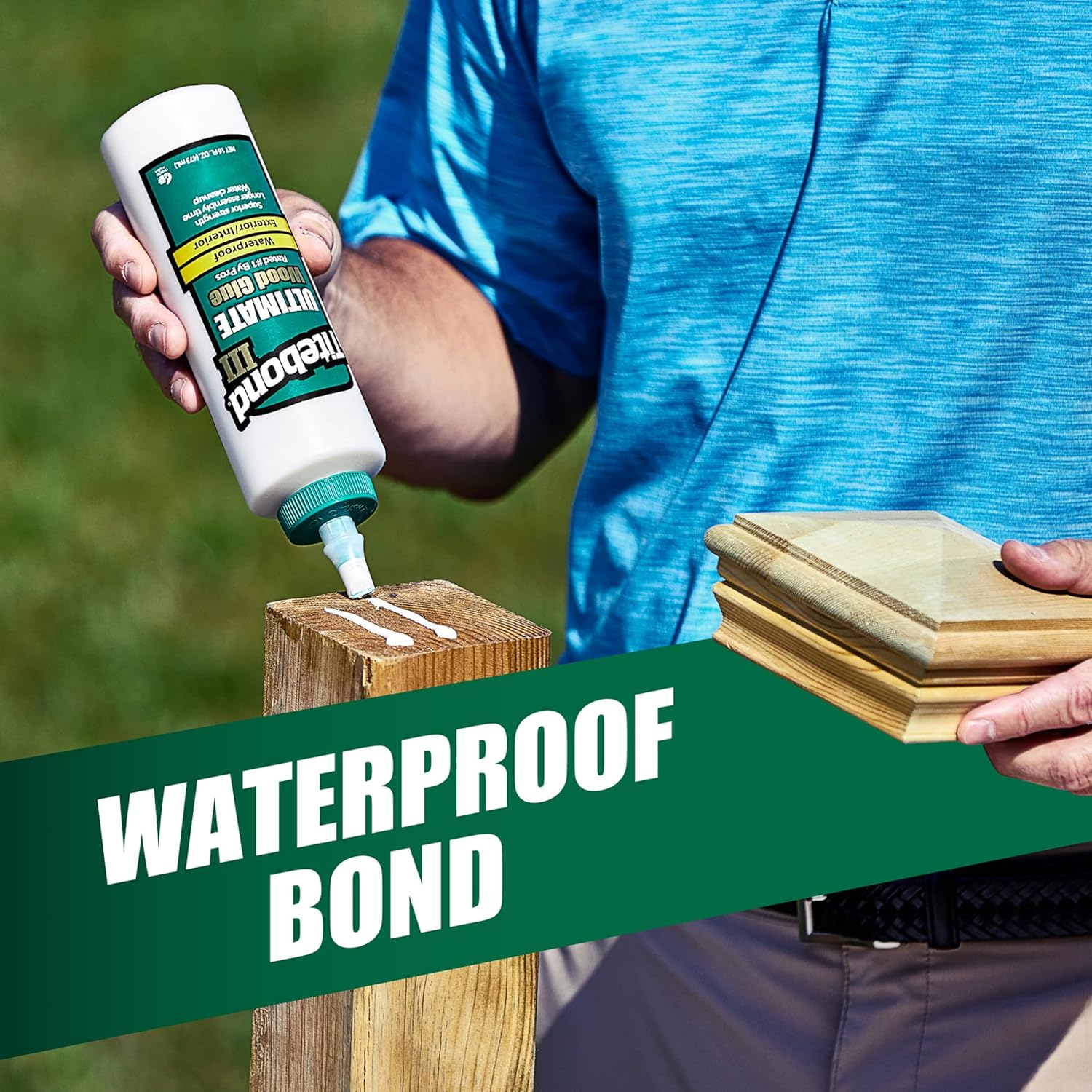 16-Ounce Titebond III Ultimate Wood Glue, Strong Bonding Formula, High-Quality Adhesive #1414