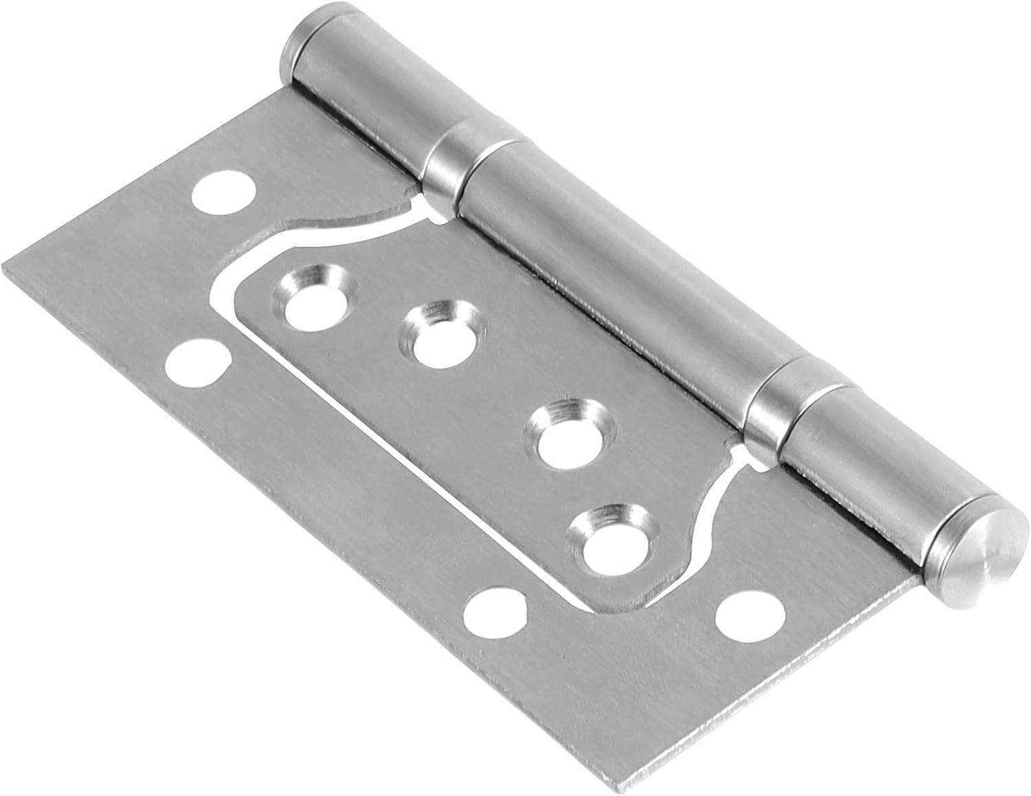 16 Pack 4 x 3 Inch Brushed Nickel Non-Mortise Door Hinges - Heavy Duty Stainless Steel Flush Hinges with Screws