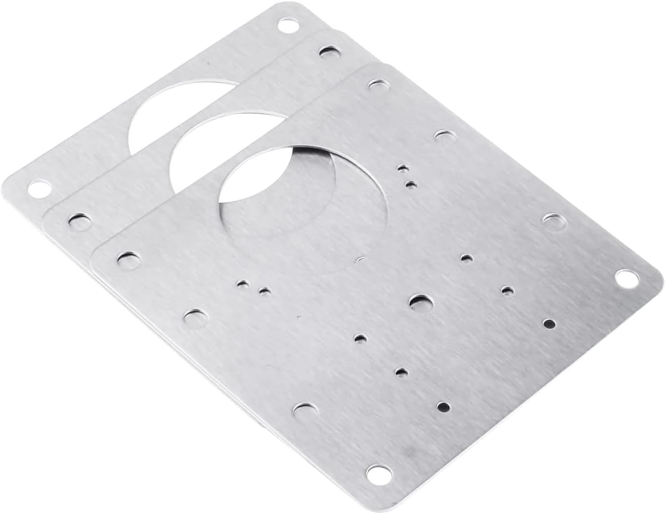 16 Pack Stainless Steel Cabinet Hinge Repair Plate Kit with Mounting Screws - Protect Wooden Kitchen Cabinet Door with Hinge Repair Brackets