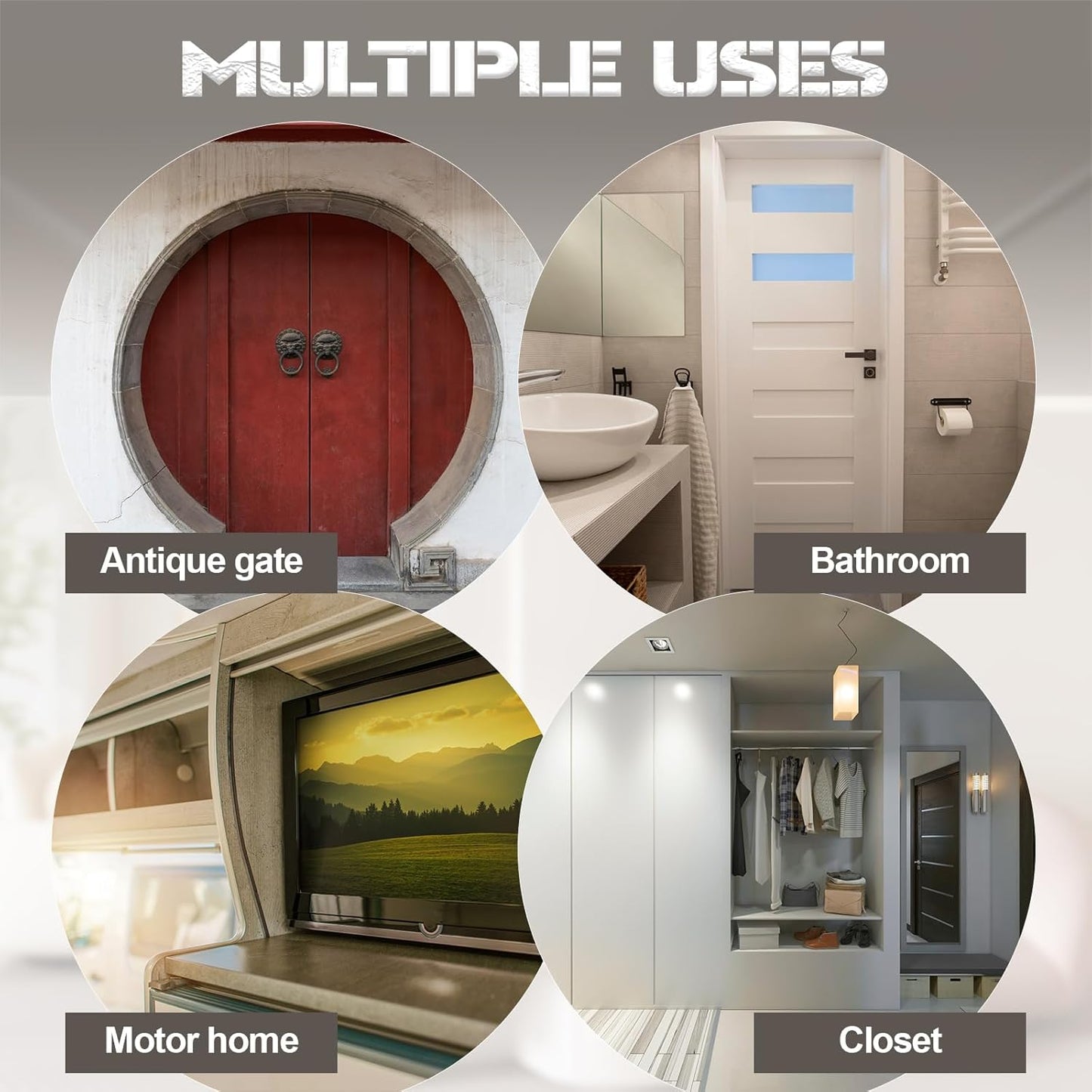 16 Pcs Brass Heavy Duty Cabinet Door Latch with Mounting Screws for Bedroom Bathroom Window Catch