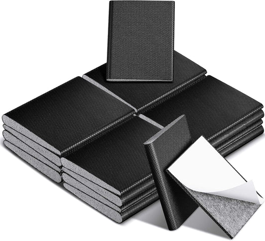 16-Piece Black Door Corner Seal Weatherstripping Kit for Exterior Doors - Draft Stopper Adhesive Pads for Weather Stripping and Protection