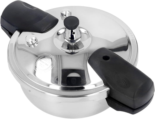 1.6 Quart Stainless Steel Pressure Cooker Safe for Gas Stove & Induction Cooker - Explosion Proof Mini Oyster Fish Head Pot