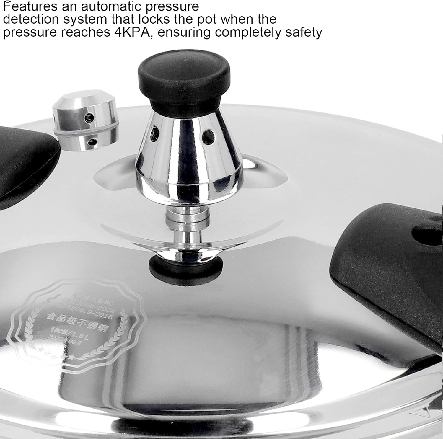 1.6 Quart Stainless Steel Pressure Cooker Safe for Gas Stove & Induction Cooker - Explosion Proof Mini Oyster Fish Head Pot