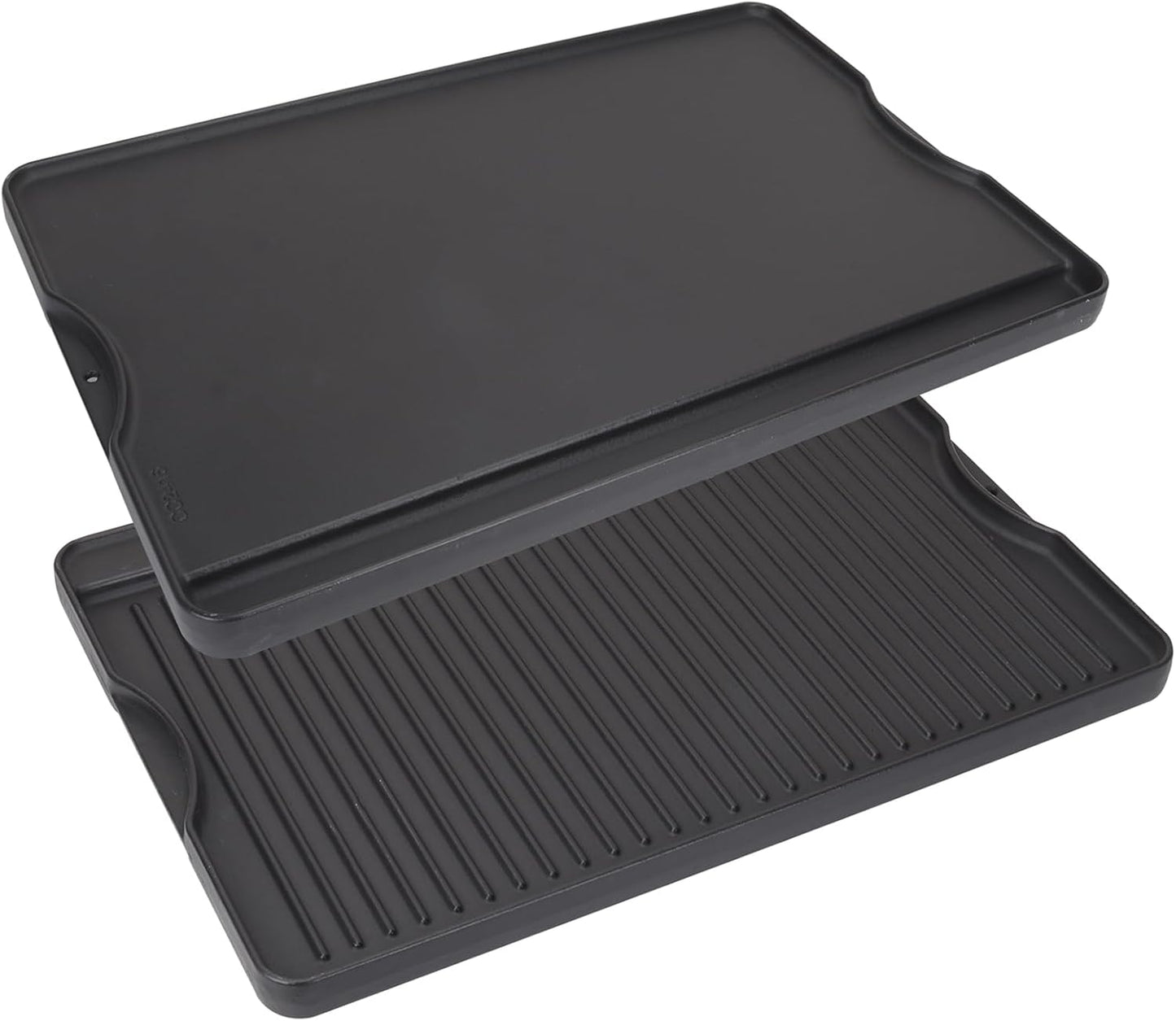 16" x 24" Large Cast Iron Flat Top Griddle Plate for Gas Grill and Oven - Reversible Pre-Seasoned Griddle Pan for Outdoor Cooking