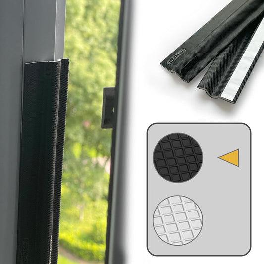 16.4ft Black Window Adhesive Weather Stripping Seal Strip for Sound and Heat Insulation, Dust and Water Prevention