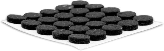 168 Pack Rok Hardware Heavy Duty 3/8" Self-Adhesive Felt Pads Black for Furniture/Cabinet, Round Shape