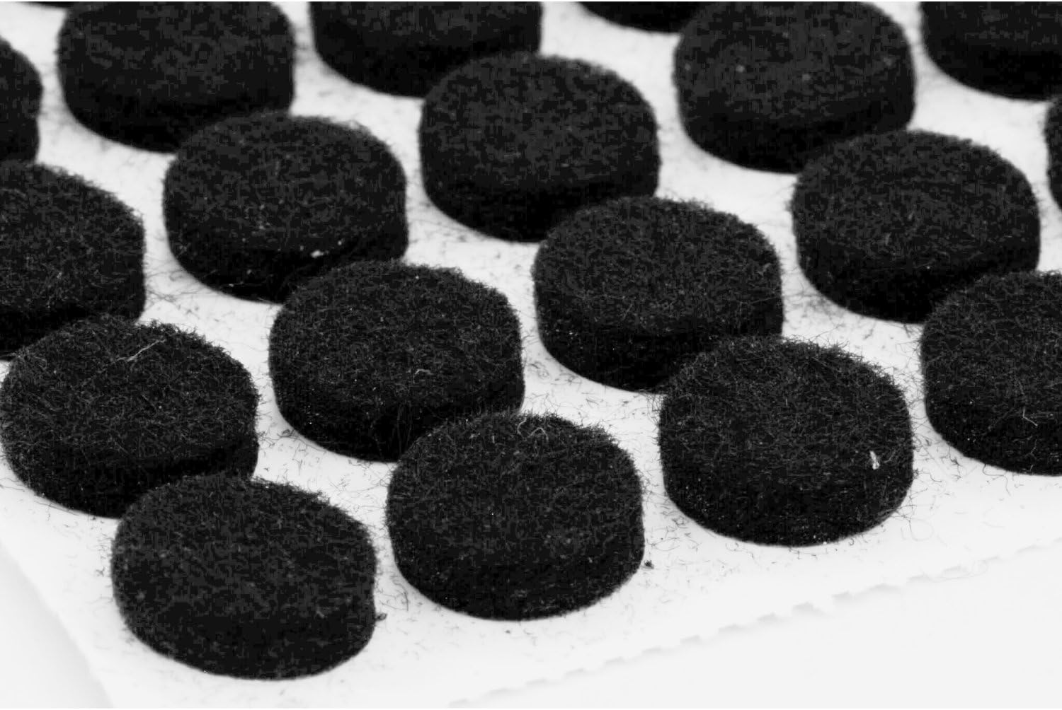 168 Pack Rok Hardware Heavy Duty 3/8" Self-Adhesive Felt Pads Black for Furniture/Cabinet, Round Shape