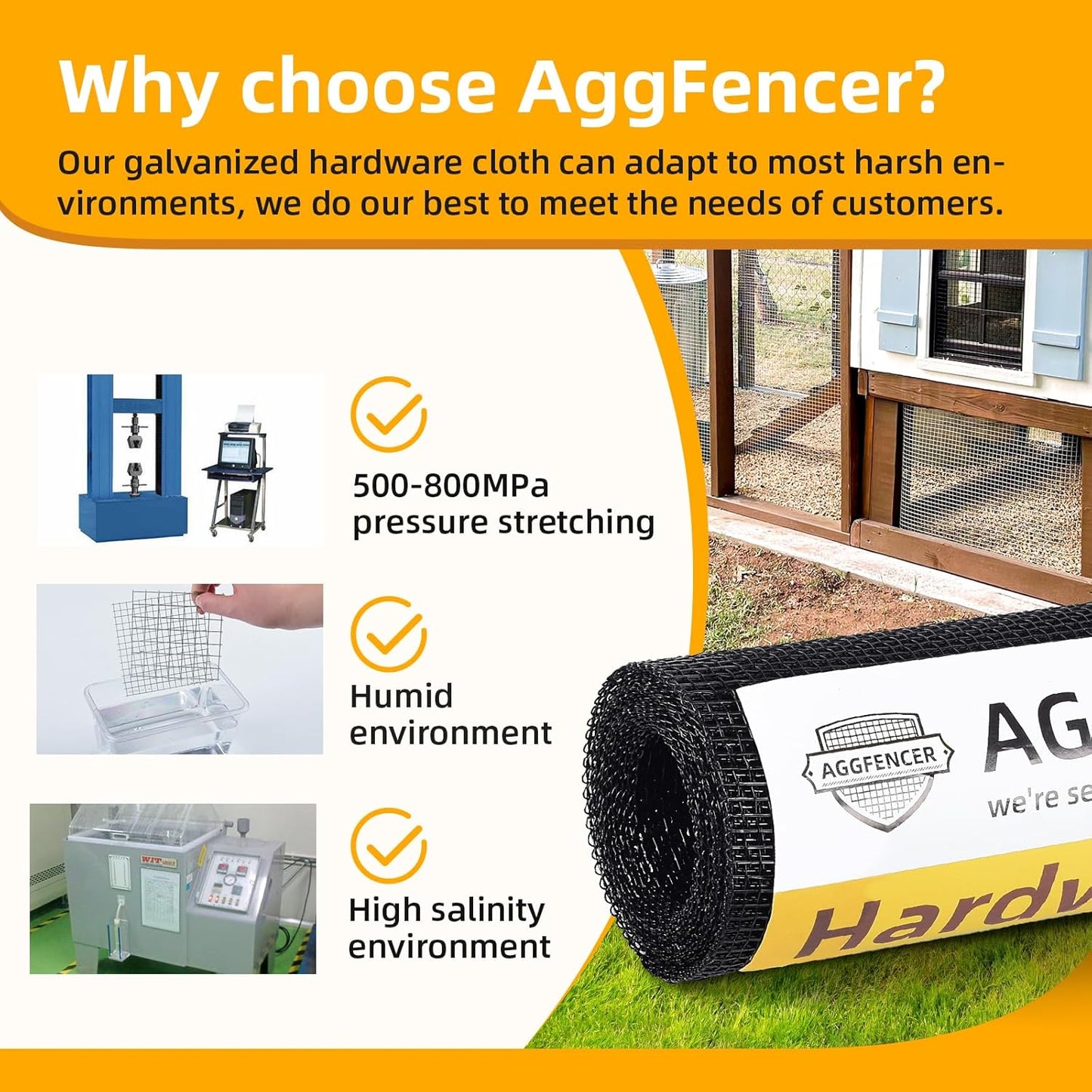 16in x 10ft Black PVC Coated Hardware Cloth Wire Mesh Roll - 1/8 inch, 27Ga Galvanized Metal Fencing for Garden Plants and Bees - WildKart