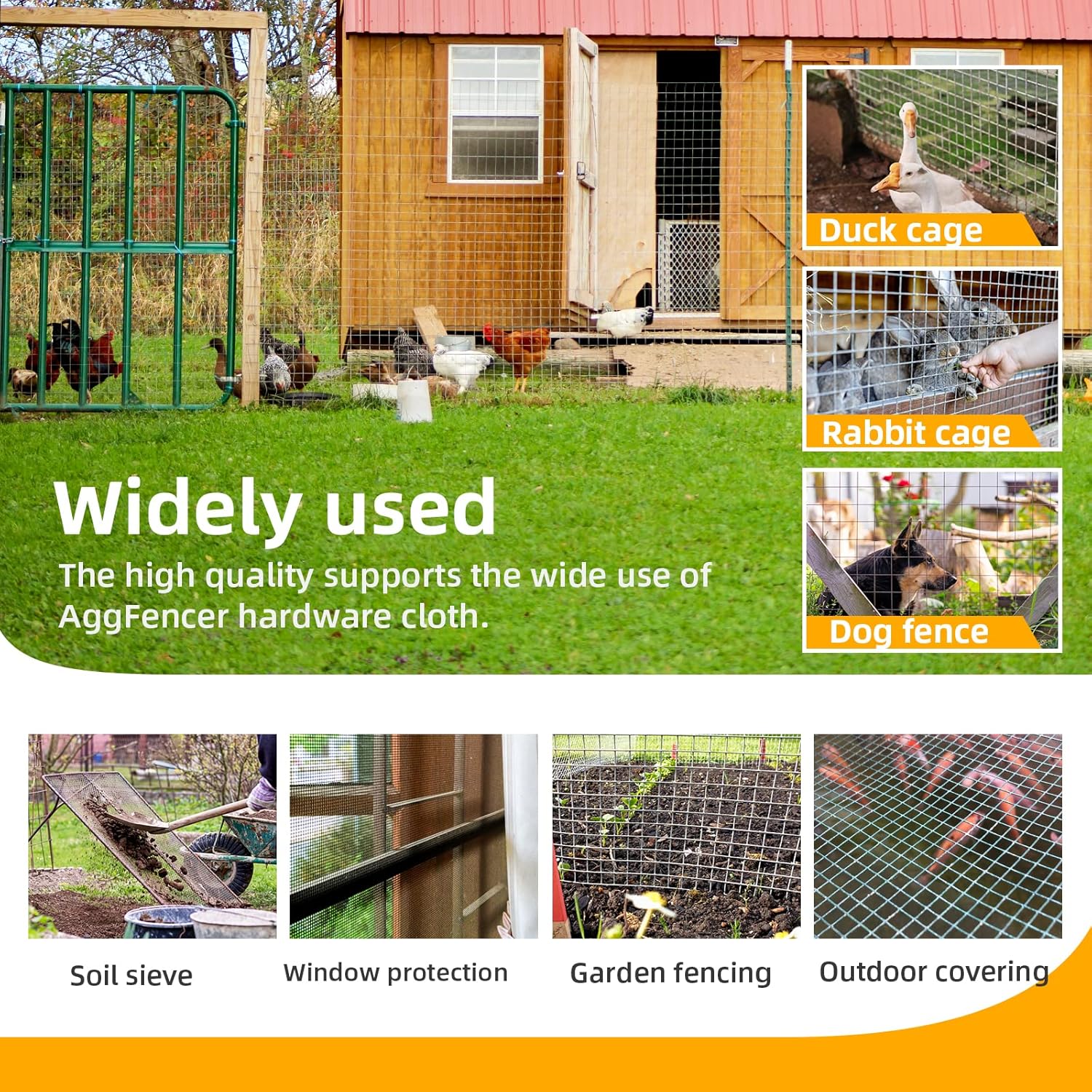 16in x 10ft Black PVC Coated Hardware Cloth Wire Mesh Roll - 1/8 inch, 27Ga Galvanized Metal Fencing for Garden Plants and Bees - WildKart