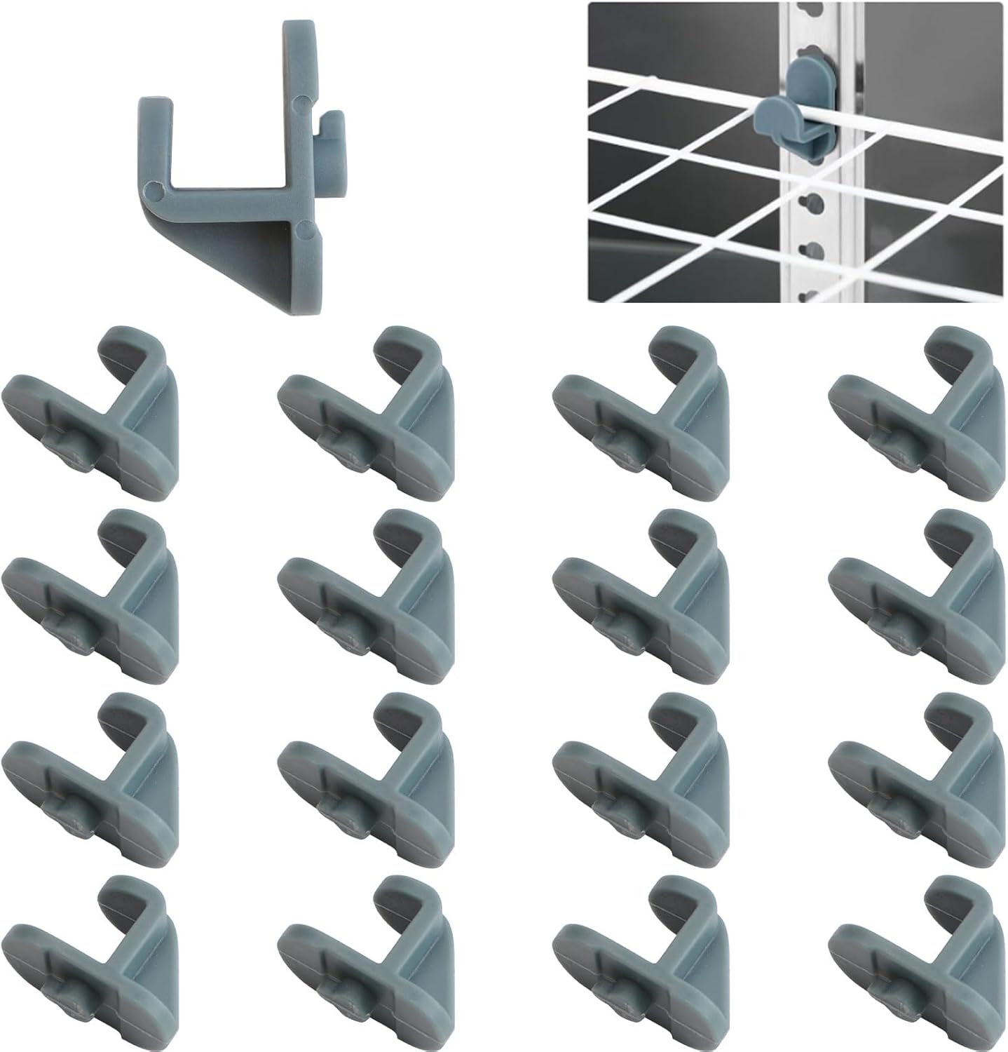 16PCS INCREWAY Freezer Shelf Clip Hooks for Turbo Air Commercial Freezers and Refrigerators - Replacement Shelf Support Pegs