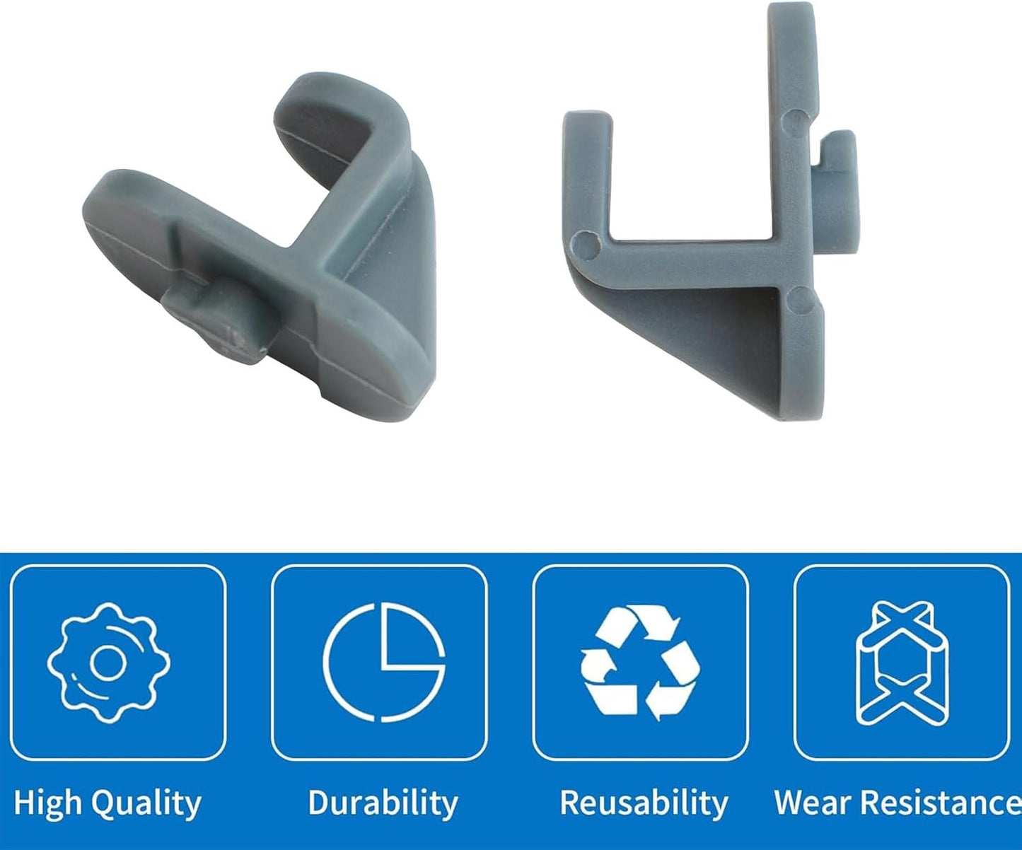 16PCS INCREWAY Freezer Shelf Clip Hooks for Turbo Air Commercial Freezers and Refrigerators - Replacement Shelf Support Pegs