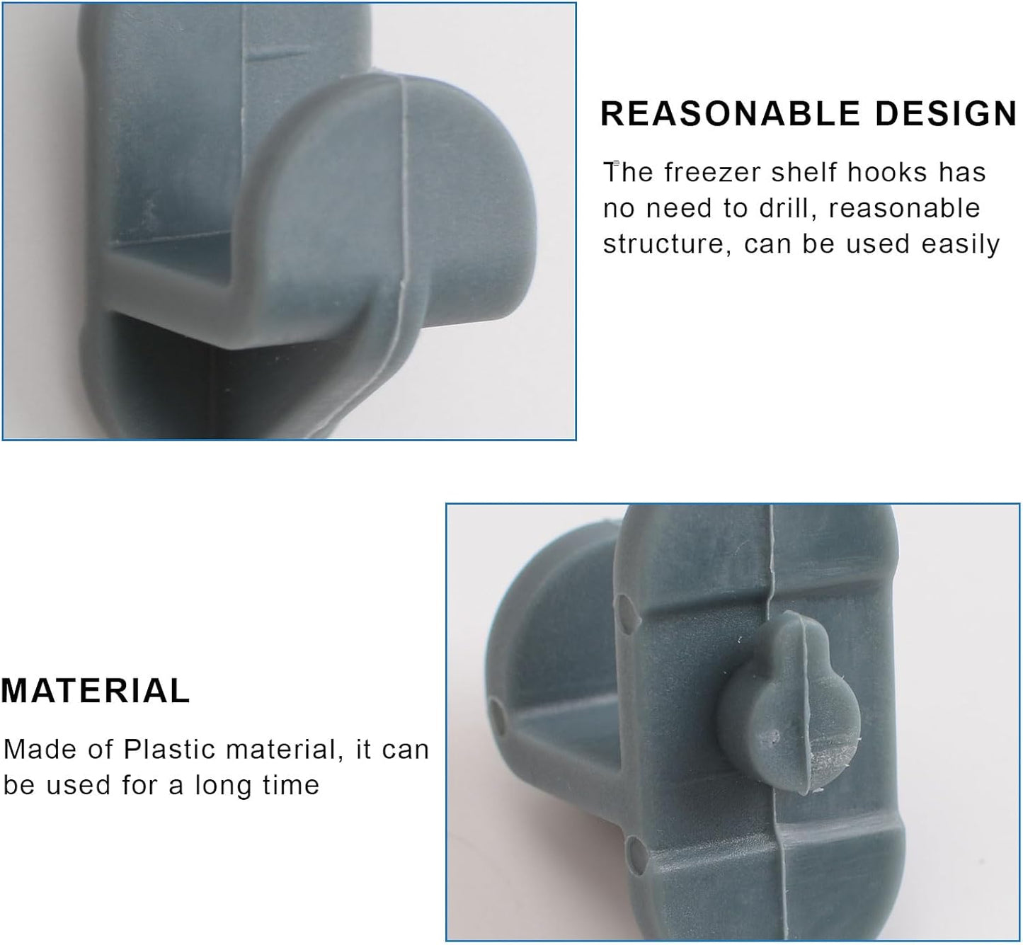 16PCS INCREWAY Freezer Shelf Clip Hooks for Turbo Air Commercial Freezers and Refrigerators - Replacement Shelf Support Pegs