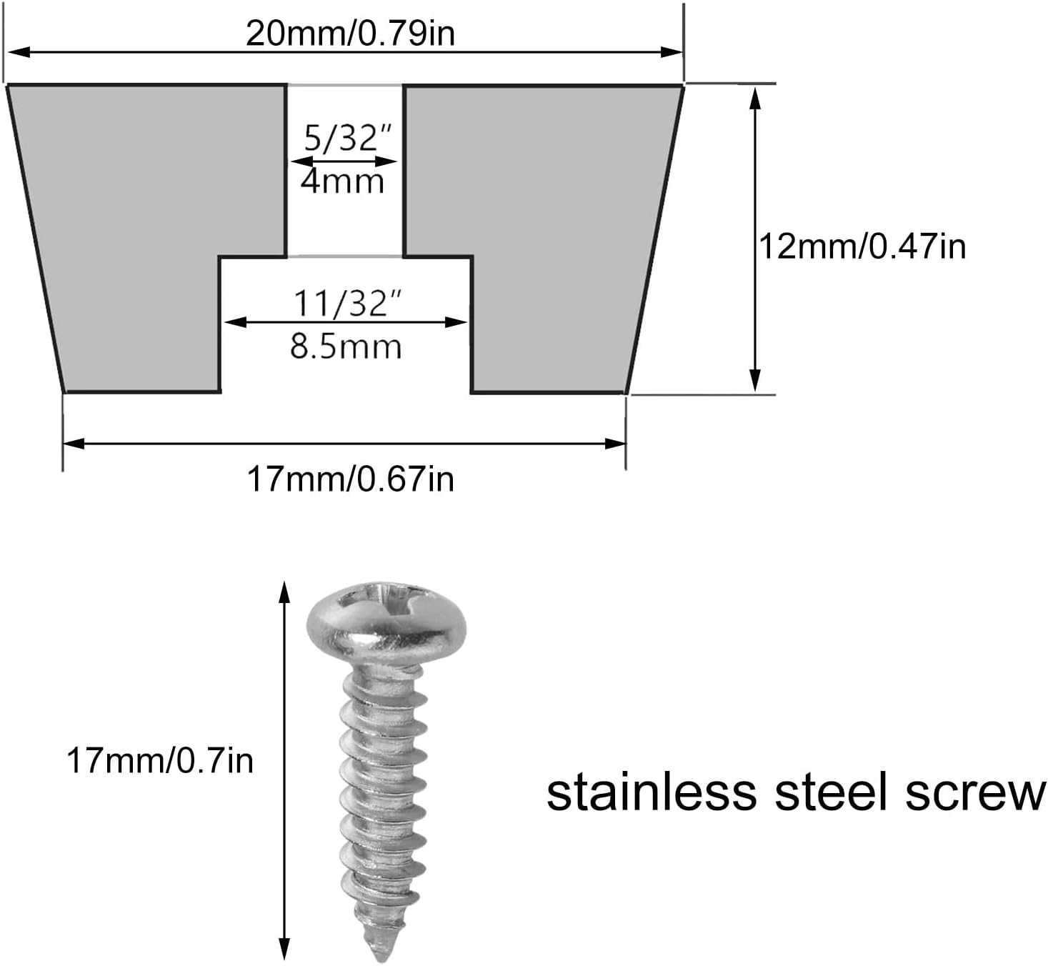 16PCS Soft Non Slip Black Rubber Bumpers Pads with Screws for Furniture, Electronics, Appliances - Non Marking Rubber Feet