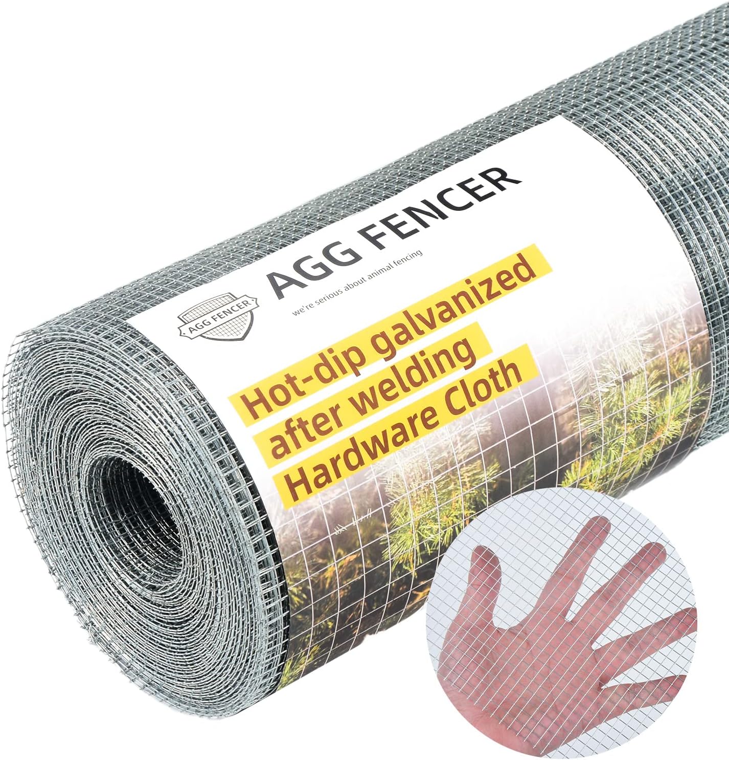 16"x50' Galvanized Hardware Cloth Fencing for Garden Plant Supports & Poultry Cage Screen - WildKart